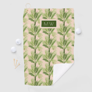 Serviette De Golf Motif d'intérieur de palmier de l'oasis du