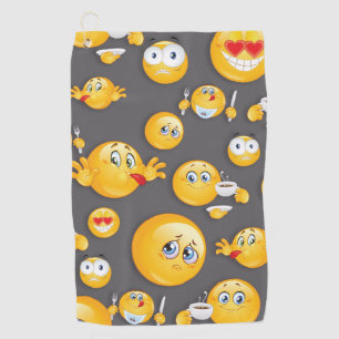 Serviette De Golf Motif Emoji 2