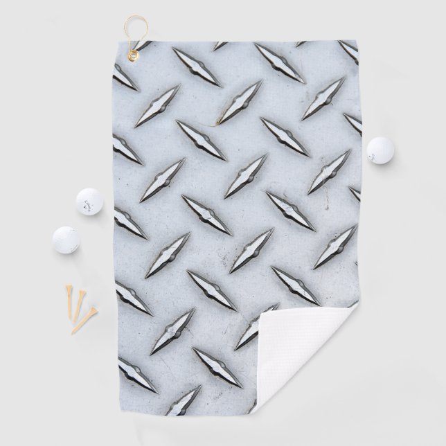 Serviette De Golf Motif en acier de plaque de diamant (En situation)