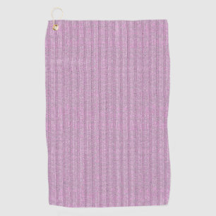 Serviette De Golf Motif en tricot rayé Jersey en rose poudré