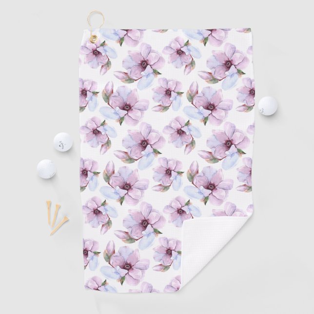 Serviette De Golf Motif floral romantique (En situation)