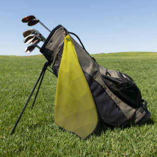Serviette De Golf Motif géométrique dégradé foncé jaune
