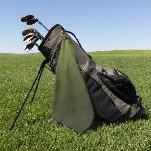Serviette De Golf Motif géométrique du maillage vert de l'Armée