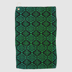 Serviette De Golf Motif géométrique vert / Impression indienne