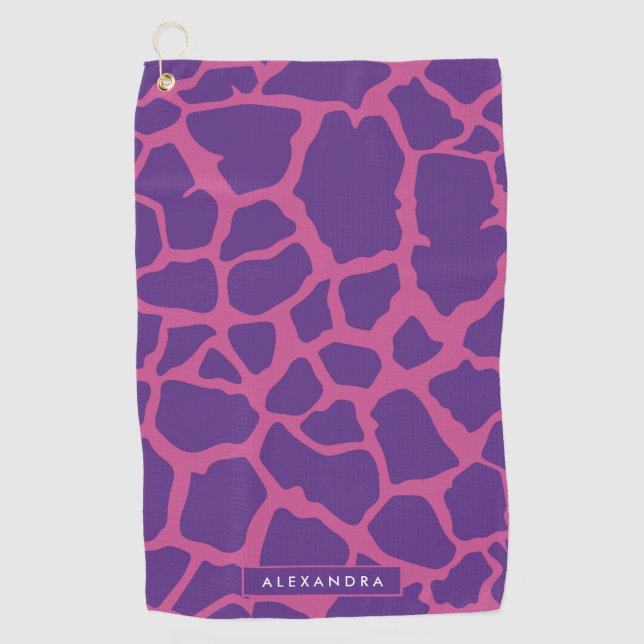 Serviette De Golf Motif Giraffe (Devant)