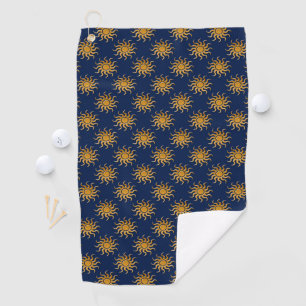 Serviette De Golf Motif Golden Sun par Shirley Taylor