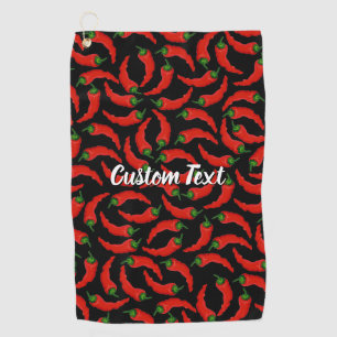 Serviette De Golf Motif Hot Chili Peppers