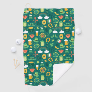Serviette De Golf Motif irlandais mignon d'icône