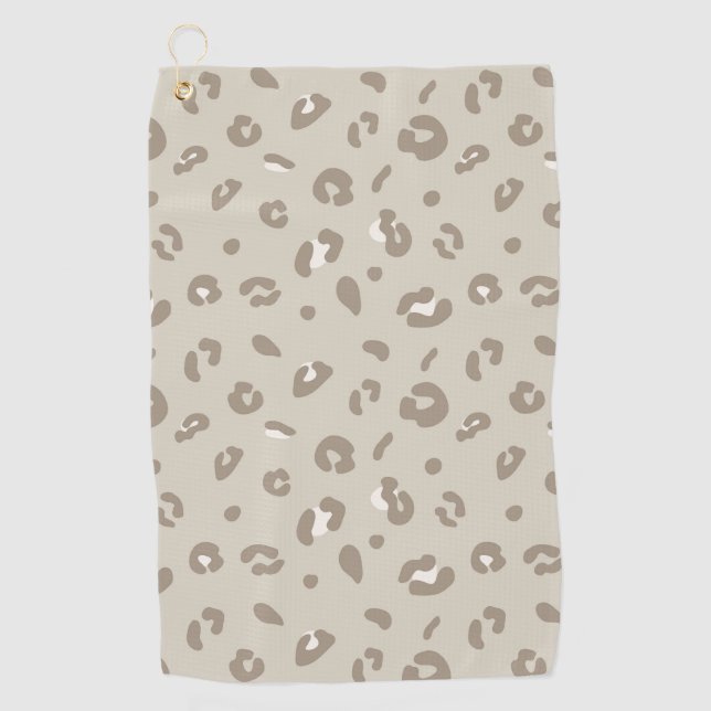 Serviette De Golf Motif Léopard (Devant)