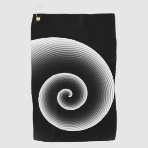 Serviette De Golf Motif moderne noir et blanc