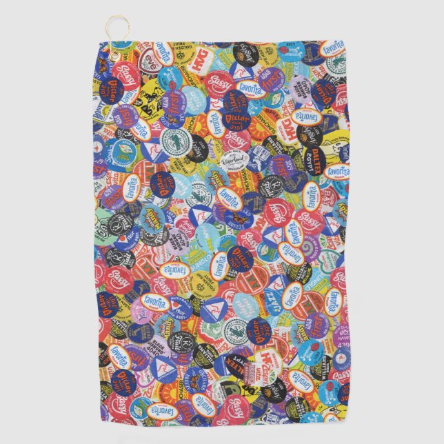 Serviette De Golf Motif Montage Sticker Fruit (Devant)