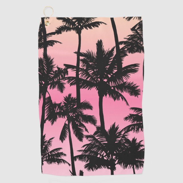 Serviette De Golf Motif Palm Tree (Devant)
