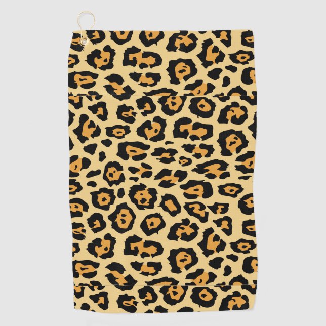 Serviette De Golf Motif Poster de animal Leopard-25560 (Devant)