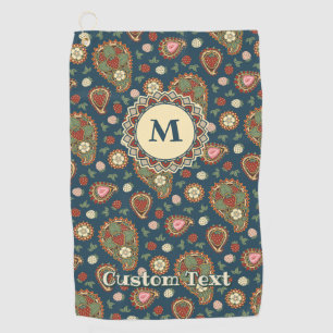 Serviette de golf Motif Strawberry Paisley