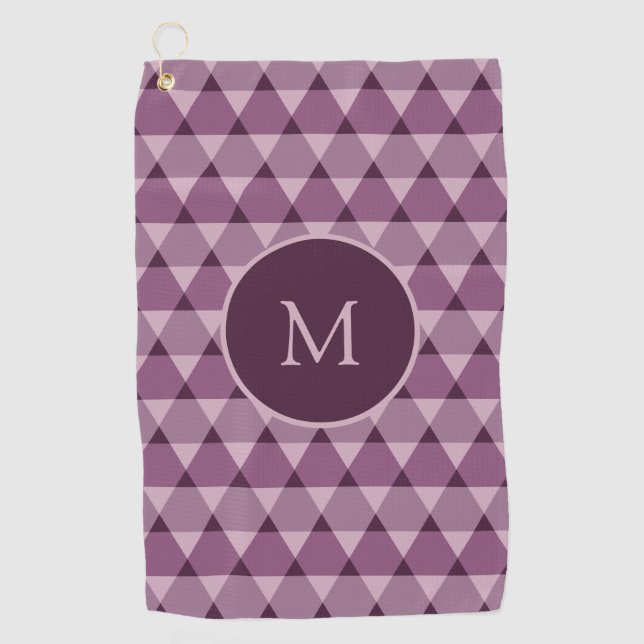 Serviette De Golf Motif triangles (Devant)