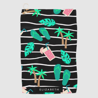 Serviette De Golf Motif tropical