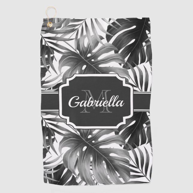 Serviette De Golf Motif tropical (Devant)