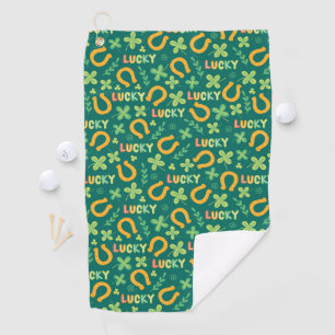 Serviette De Golf Motif vert CHANCEUX irlandais