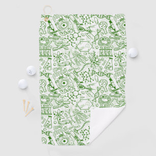 Serviette De Golf Motif vert de biologie