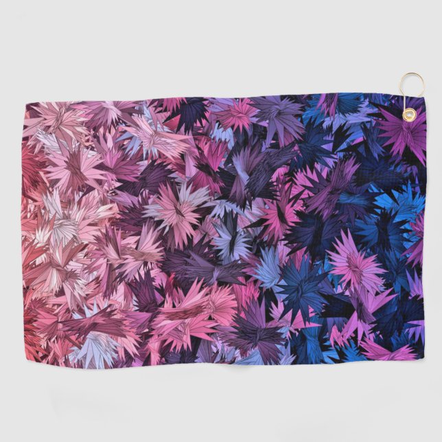 Serviette De Golf Motifs de bonbons rose bleu (Horizontal)