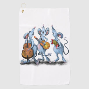 Serviette De Golf Mouse Music Band Funny Golf Towel