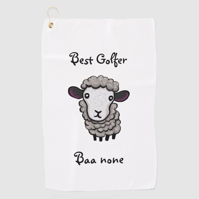 Serviette De Golf mouton mignon (Devant)