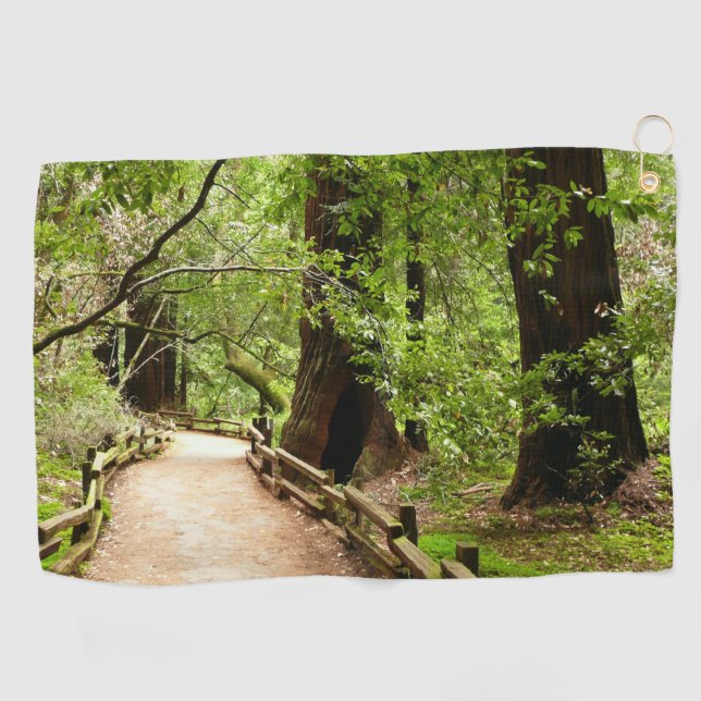 Serviette De Golf Muir Woods Path II Nature Photography (Horizontal)