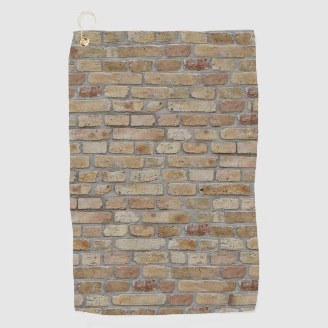 Serviette De Golf Mur Brown en briques Un design novateur (Devant)