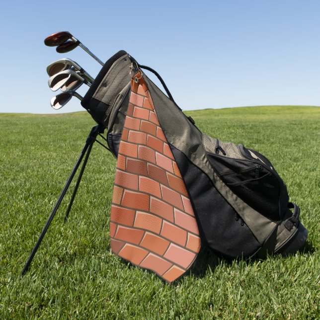 Serviette De Golf mur en brique (Vert)