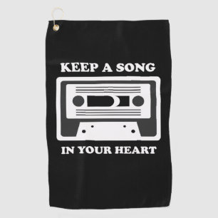 Serviette De Golf Musique Gardez Une Chanson Dans Votre Coeur