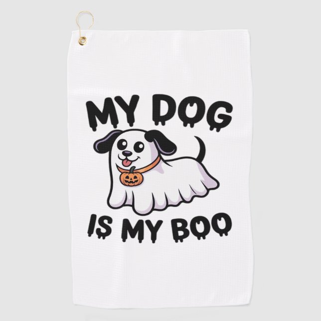 Serviette De Golf My Dog Is My Boo Shirt - Drôle Dog Lover Don 2025 (Devant)