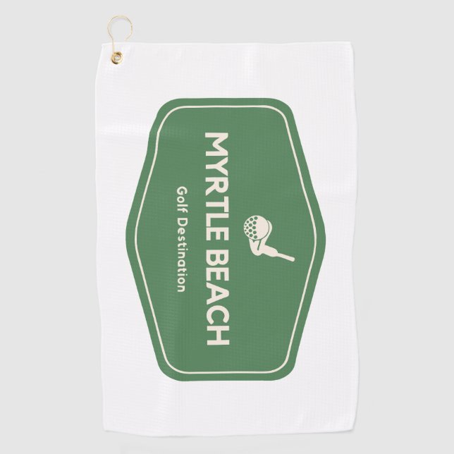 Serviette De Golf Myrtle Beach South Carolina Destination Golf (Devant)