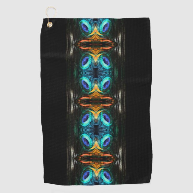 Serviette De Golf Mystic Peacock Mirage (Devant)
