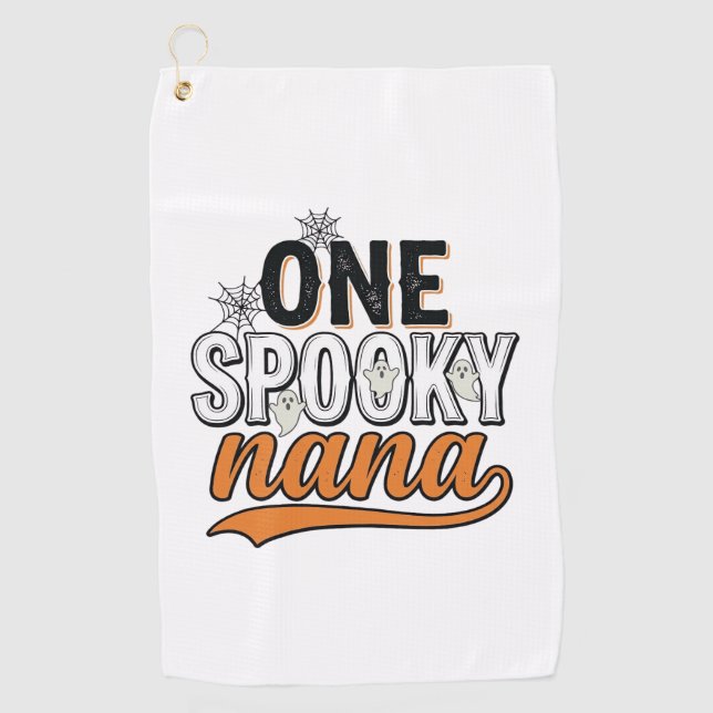 Serviette De Golf Nana fantôme Halloween épouvantable Création de T- (Devant)