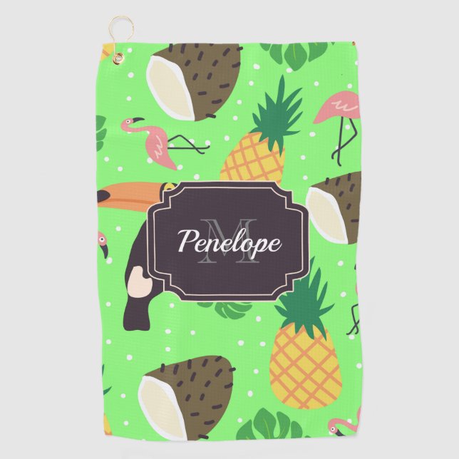 Serviette De Golf Nature tropicale (Devant)