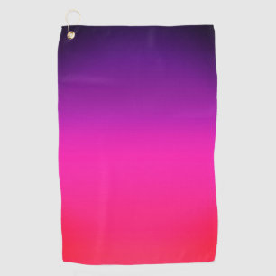 Serviette De Golf Neon Purple et rose ombre design abstrait