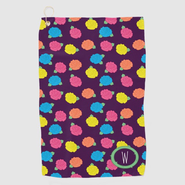 serviette de golf Neon Rose (Devant)
