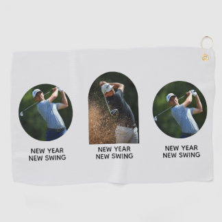 Serviette De Golf New Year motivational custom add your own photo