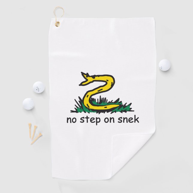 Serviette De Golf No step on snek memes (En situation)