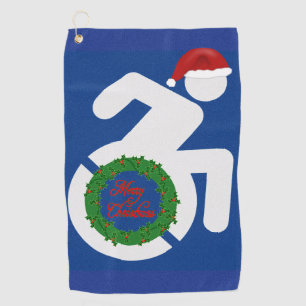 Serviette De Golf Noël Handicapé