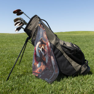Serviette De Golf Noël Montagnes Russes Chien Kelpie Australien
