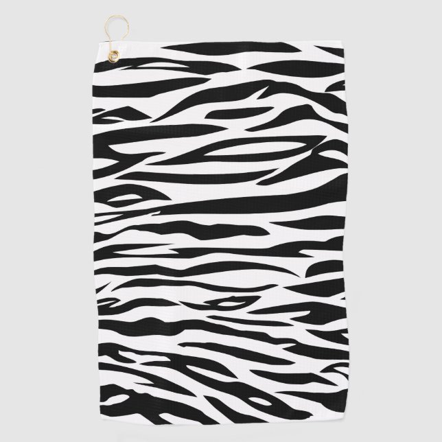 Serviette de golf - Noir&Blanc (Devant)