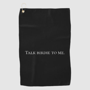 Serviette De Golf Noir drôle