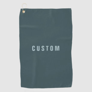 Serviette De Golf Nom au look moderne et élégant Bleu gris