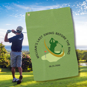 Serviette De Golf Nom du golfeur pour l'enterrement de vie de garçon