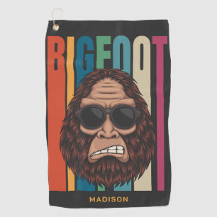 Serviette De Golf Nom personnalisé Bigfoot