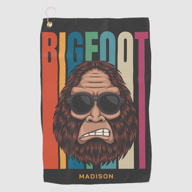 Serviette De Golf Nom personnalisé Bigfoot (Devant)