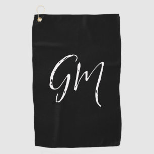 Serviette De Golf Nom personnalisé Initiales personnalisées deux let