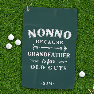 Serviette De Golf Nonno Grand-père est pour les vieux
