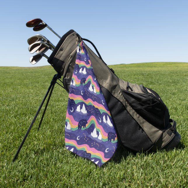 Serviette de golf Northern Lights (Vert)